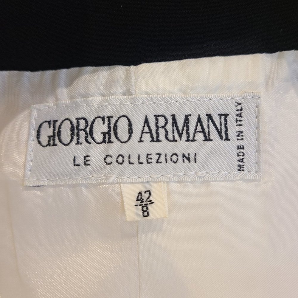 BEAUTIFUL GIORGIO ARMANI CONTRASTING BORDERS BLAZER / JACKET -SIZE: 8 - Picture 14 of 16